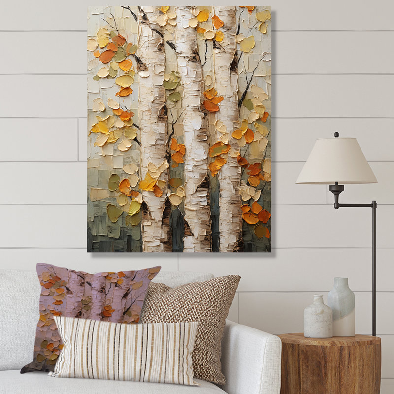 Arbre de minimalisme américain Basswood I - arbre, art mural, Toile tendue, H 20 po x l 12 po