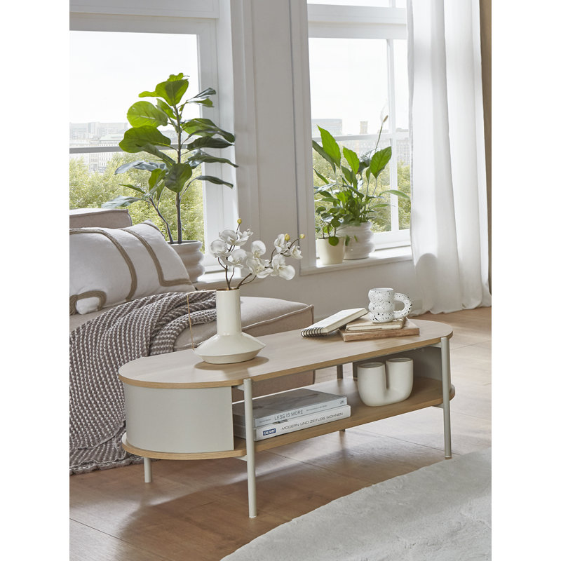 Coffee Table with Storage, Grey