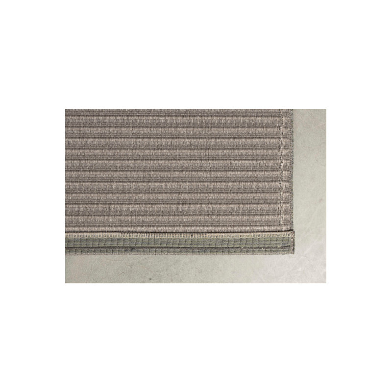 Waves Wool Striped Area Rug, Rectangle 5'7" x 7'10"