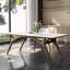Table de salle à manger spacieuse en bois de frêne avec chaise assortie-107385984