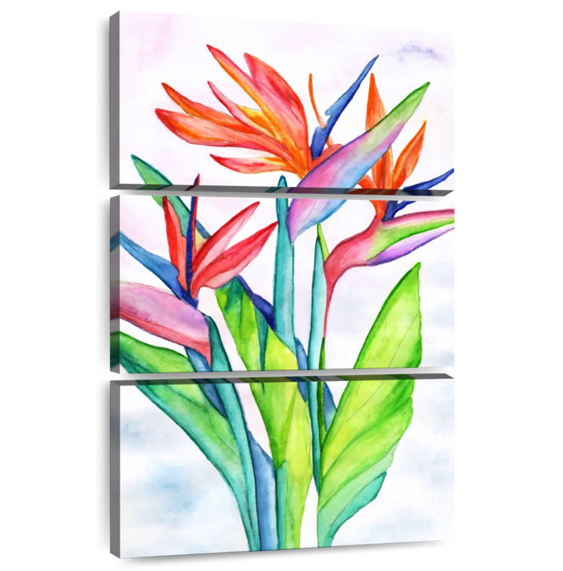 Harnek Streaked Strelitzias, 38" H x 24" W