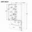 Armoire de rangement pour salle de bain avec tablette réglable-1073860407