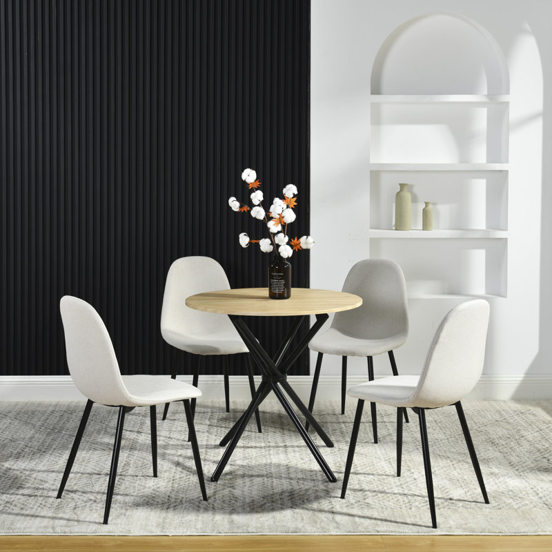 Bairdford 4 - Person Dining Set, Beige