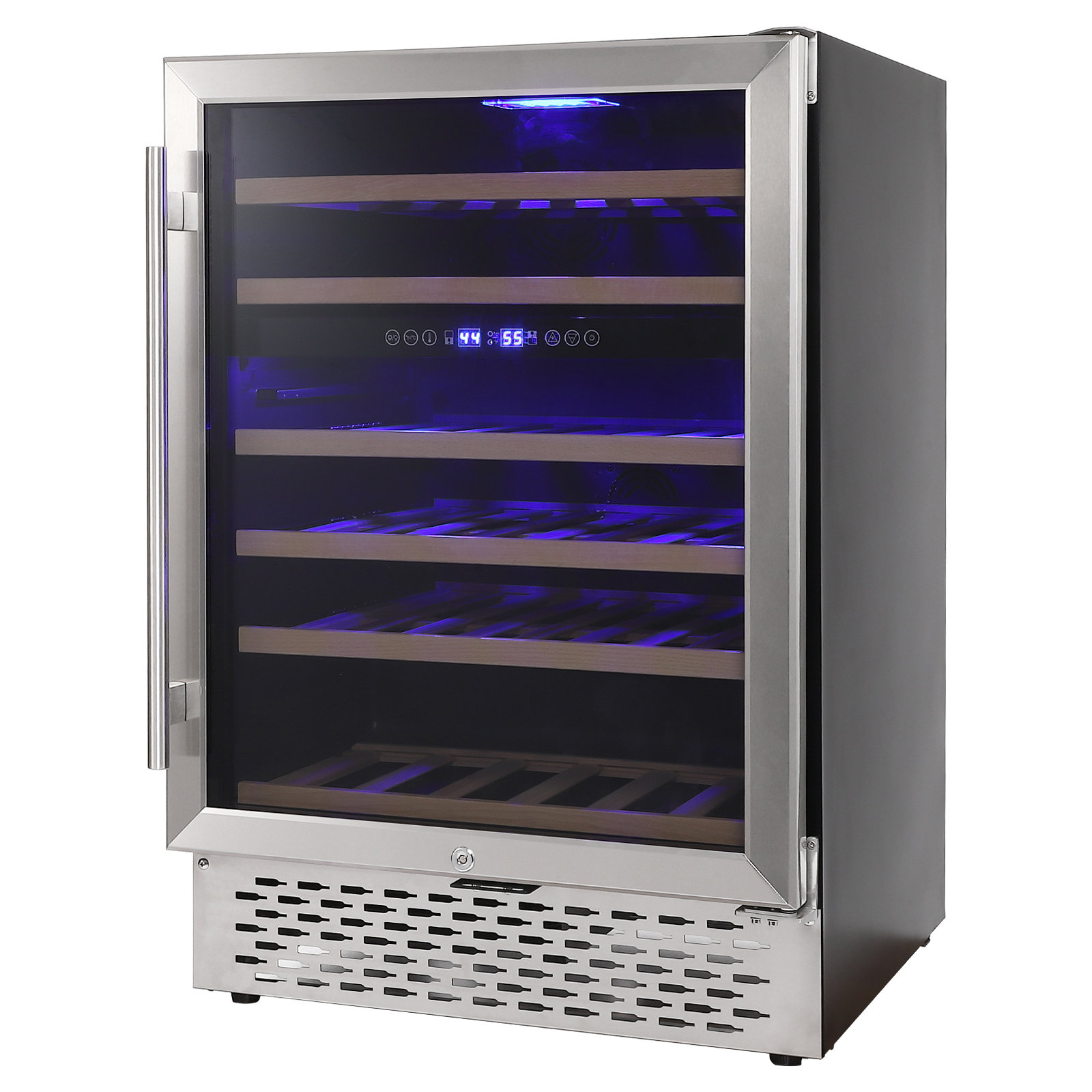 Yesurprise 23.43'' Dual Zone Freestanding Wine Refrigerator 