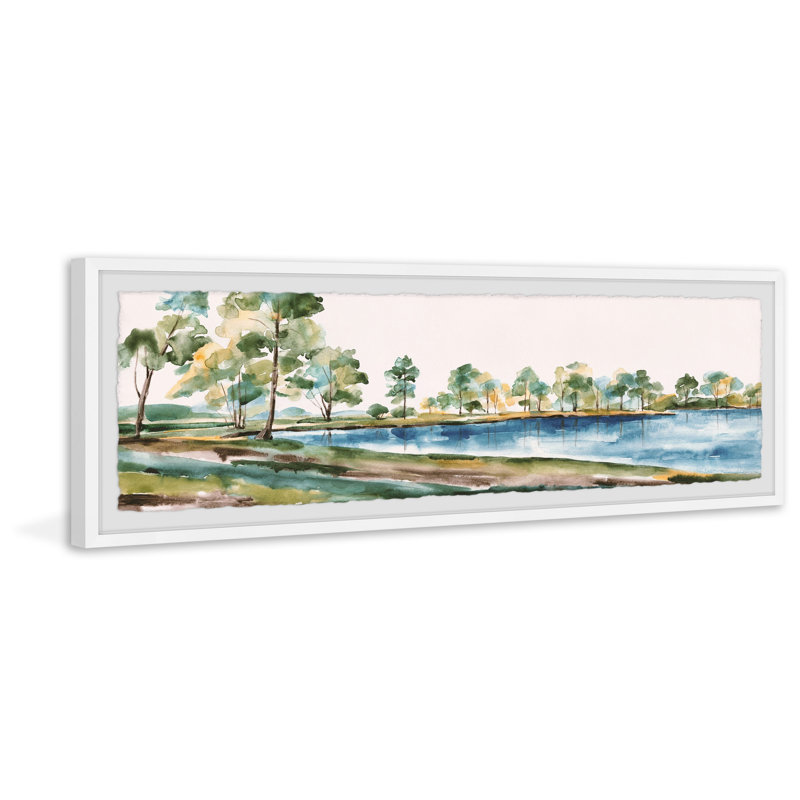 Beautiful Destination by Marmont Hill - Single Picture Frame Panoramic Painting, 38cm H x 114cm W x 3.81cm D