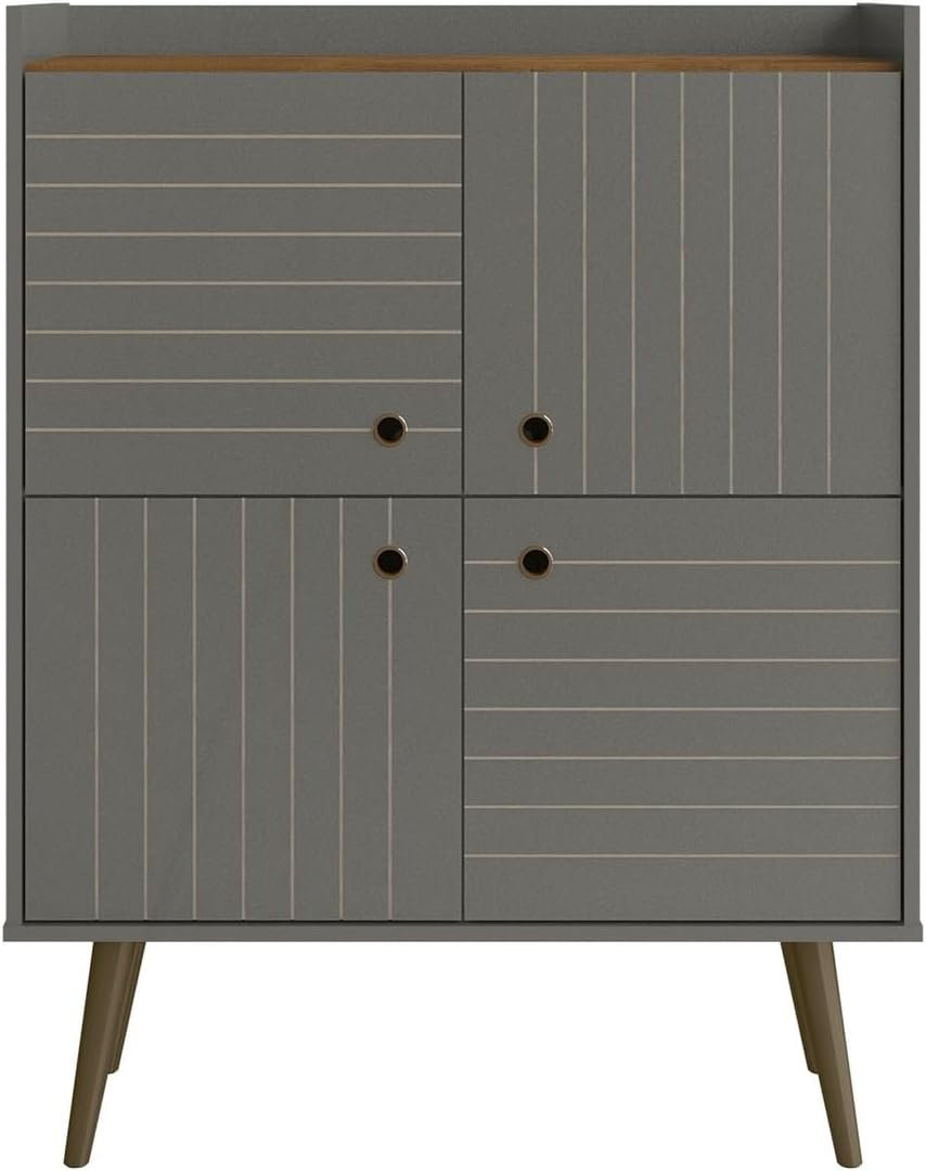 George Oliver Comfort 45.5 Inch Mid-Century Modern Accent Cabinet For ...