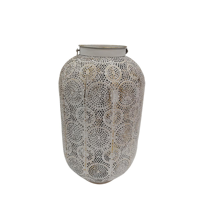 Metal Lantern, 46cm H x 27cm W x 27cm D