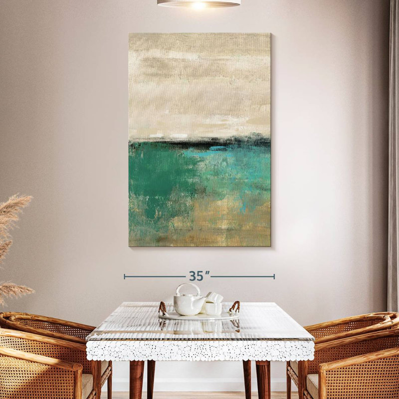 Avery Spring Valley Teal, 51" H x 34" W