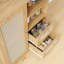 Buffet en rotin avec tablette réglable, buffet avec tiroirs pour le salon, la cuisine, le vestibule-737122112