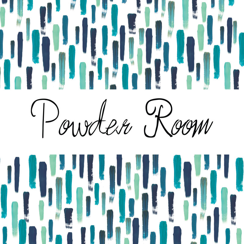 Powder Room I - Wrapped Canvas Painting, 51cm H x 51cm W x 3.8cm D