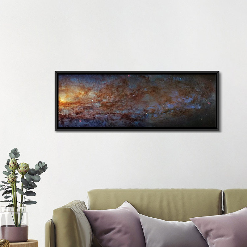 « the sculpter galaxy (ngc 253) i », impression sur toile, H 12 po x l 36 po x P 1,5 po, Toile avec cadre noir