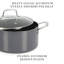 Batterie de cuisine antiadhésive en aluminium 10 pièces Martha Stewart-50843269