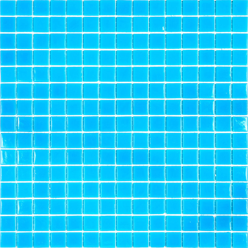 Dune 0.8" x 0.8" Glass Grid Mosaic Wall & Floor Tile , Pacific Blue