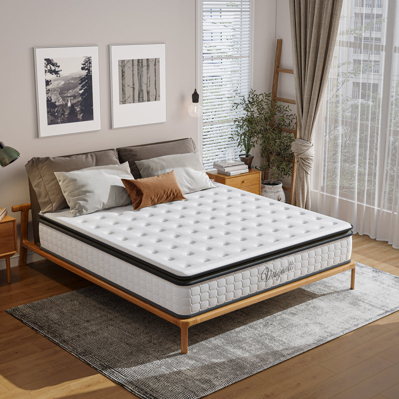 Vesgantti Pillow Top Pocket Sprung 400 Mattress, Single (3')