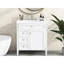 Meuble-lavabo de 30 po avec lavabo, armoire fonctionnelle 2 tiroirs et compartiment basculant, tiroir pratique de conception moderne, pour rangement-1400785582