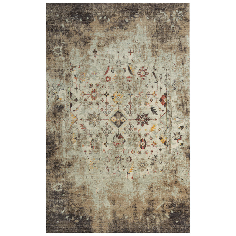 Tapis beige / brun en laine Maratea, Rectangle 10 pi x 13 pi