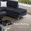 Canapé modulaire faisant face à la droite avec repose-pieds de rangement, pieds en métal et coussins de siège et de dossier amovibles-1404865400