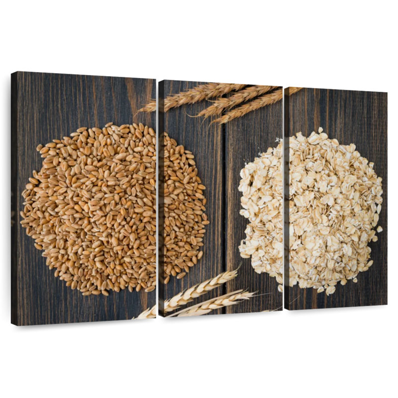 Oat Seeds And Flakes, 32" H x 50" W