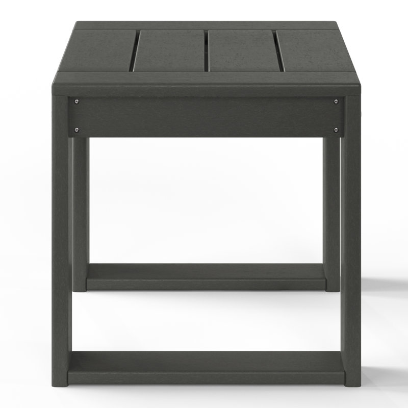 Patio End Table, Gray