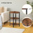 Jakwan Oval End Table with 3-Tier Storage Shelves-524939298