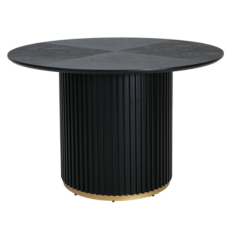 Table de salle à manger 47,25 po, Noir