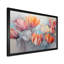 Minimalisme, tulipes rouges et grises sur toile-97030343-97030349