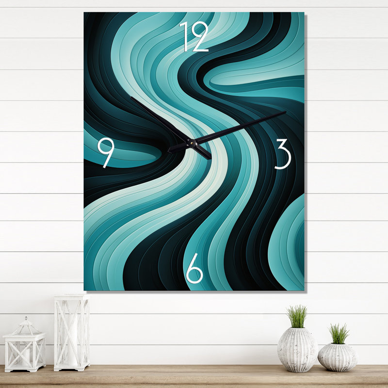 Horloge murale en aluminium Hilberto, Très petit