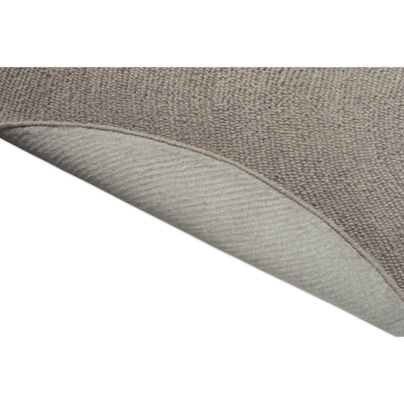 Hand Tufted Wool Area Rug in Pebble, Round 6'7"