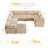 Hogle Modular Plush Corduroy U-Shaped Sectional-104667098