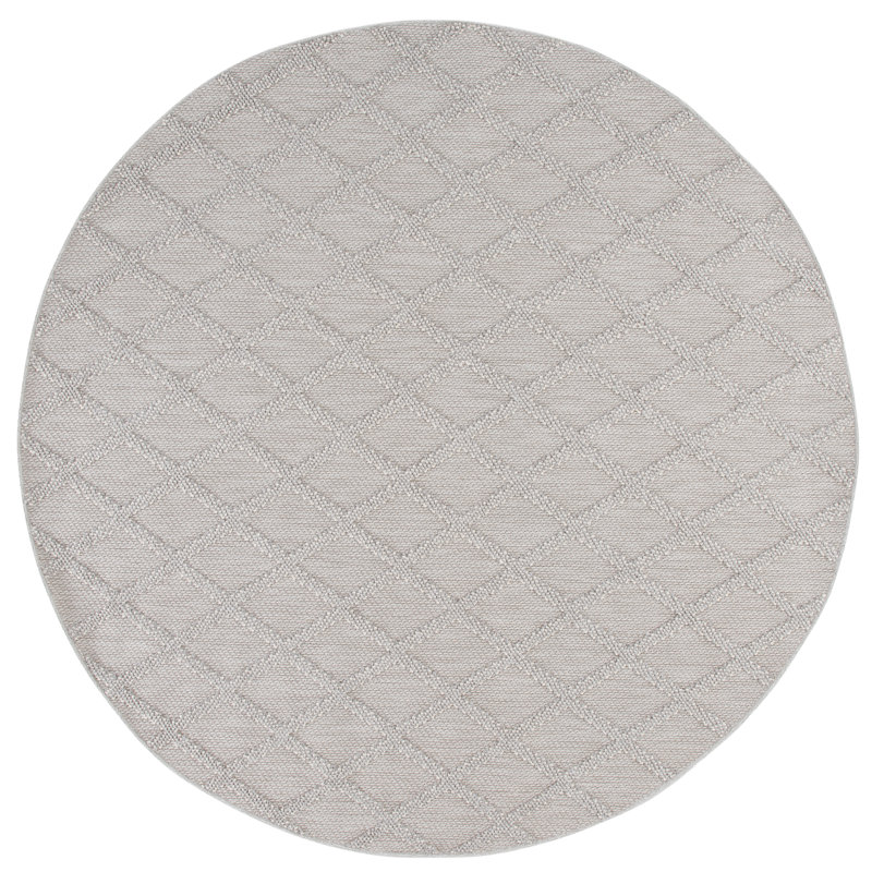 Tapis géométrique haute performance Highland 950, Rond 6 pi 7 po
