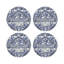 Royal Delft William And Mary Green Vegan Leather Round Coasters-632002784