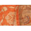 Tapis orange en laine noué à la main 6 pi 1 po x 9 pi 3 po Baccio