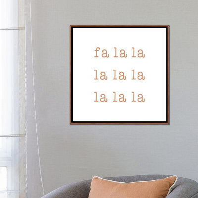« Fa la la » par Orara studio-impression d’art textuel