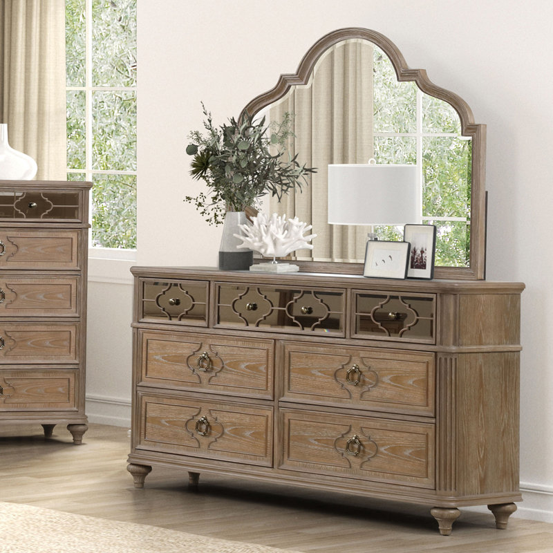 Commode transitionnelle Lyris, chêne rustique