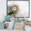 Portrait d'une chouette effraie - peinture sur toile-67391320-67391319