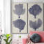 Indigo Seafans I - ensemble de 2 reproductions sur toiles tendues-610080001