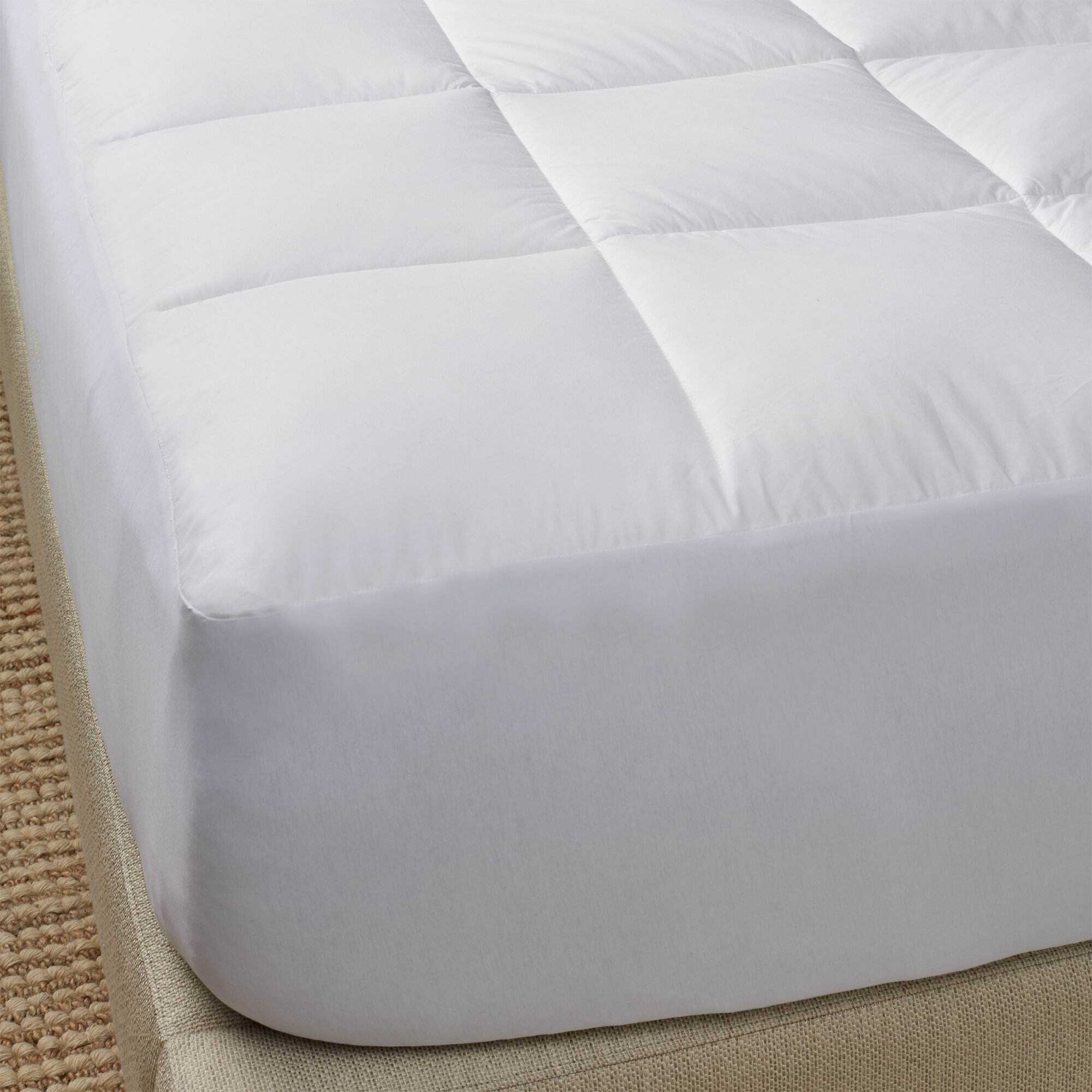 Peacock Alley Down Alternative Mattress Enhancer - Twin / White