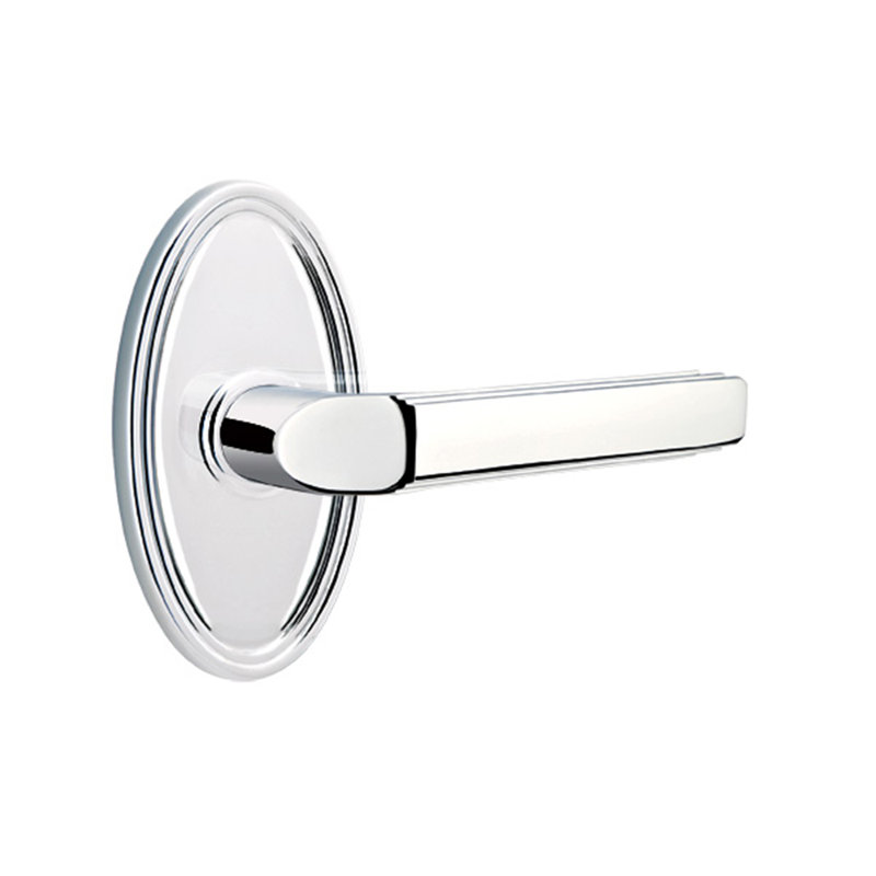Levier de porte avec rosette Milano, Chrome brillant, Gauche