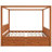 King size Wooden Canopy Bed with Storage Drawers-1285890284-1286040634