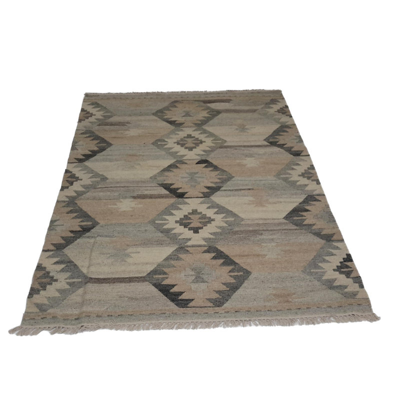 Canvello Hand Made Casual All Over Indo Kilim Rug - 4'0'' X 6'0''