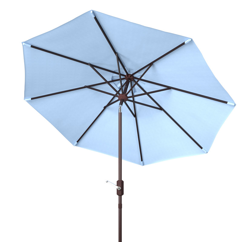Parasol de marché, Bleu pastel, 100.79" W x 100.79" D