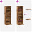 Engineered Wood 97.5cm H Media Shelves