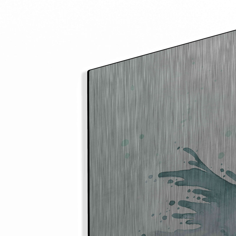 Beachcrest Home ™ «Splash V» par Elyse DeNeige, art mural en métal, H 36 po x l 36 po