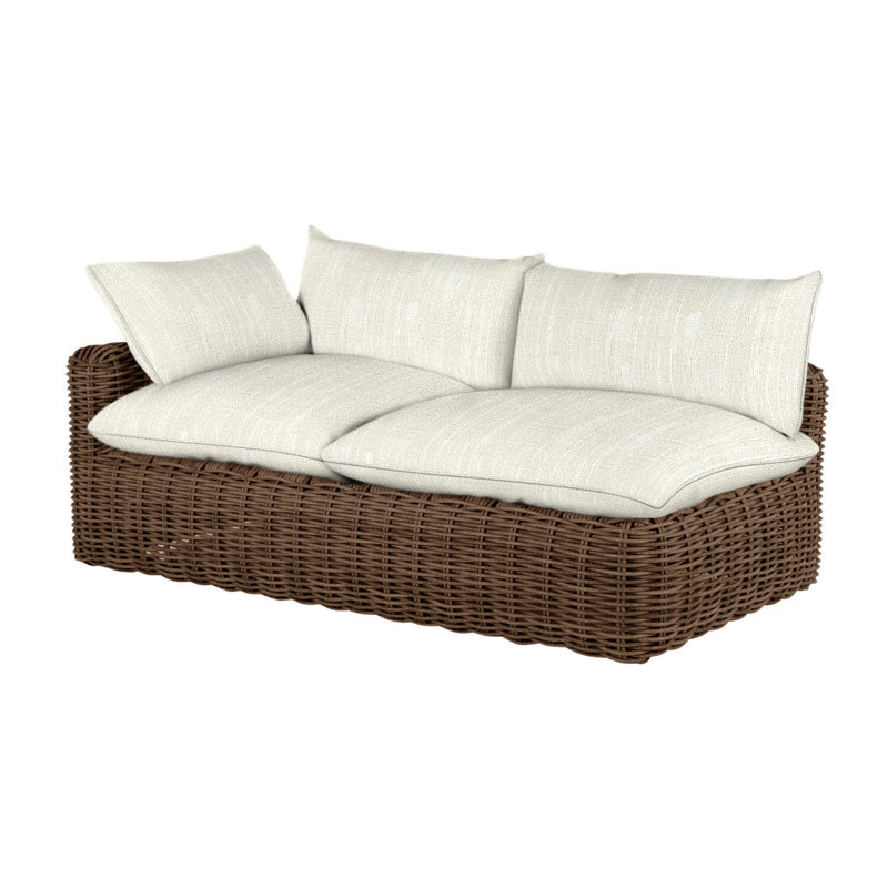Canapé modulaire Montecito N-Dura, Welt, Rollo crème, Raffia