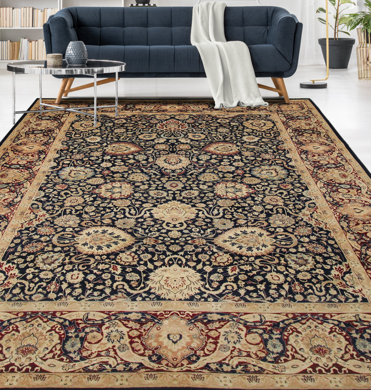 Noori Rug Anmol Agra Hand Knotted Wool Oriental Rug Wayfair