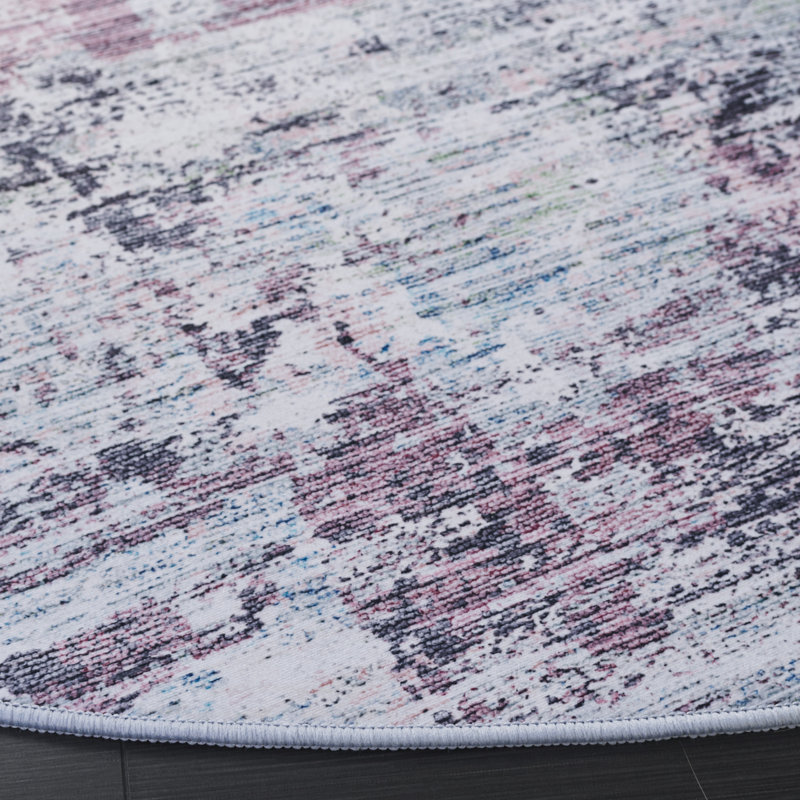 Sidny Performance Machine Washable Rug, Round 8"