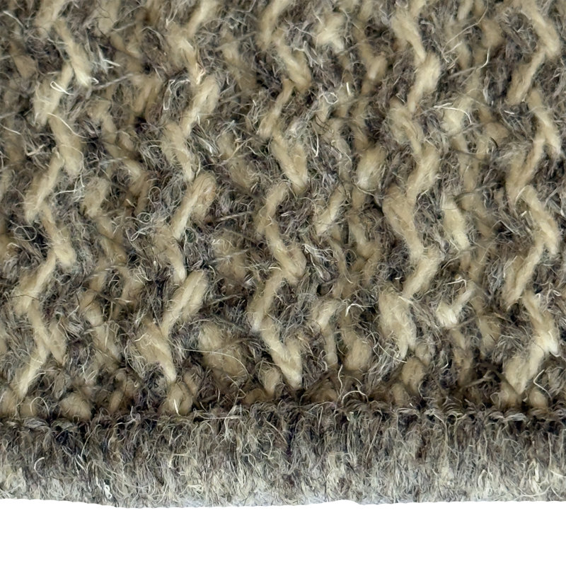 Tapis d'intérieur réversible 100% laine Madison, Tanné, Rectangle 11 pi x 8 pi