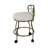 Elegant White 16" Vanity Stool with Rolling Casters-545569984
