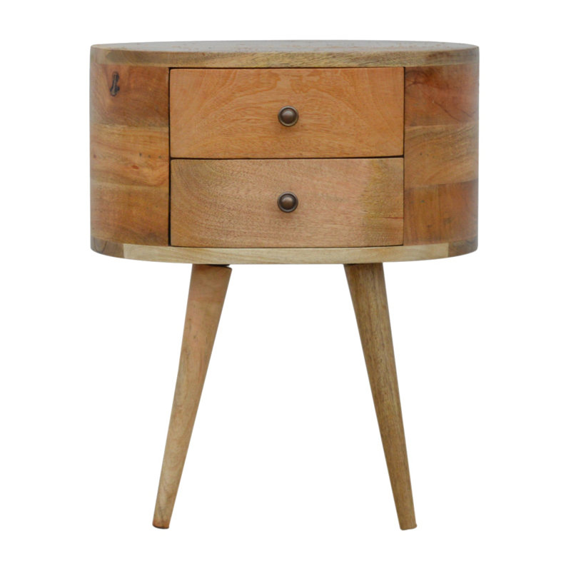 Craigarogan 45cm W Solid Wood Bedside Table