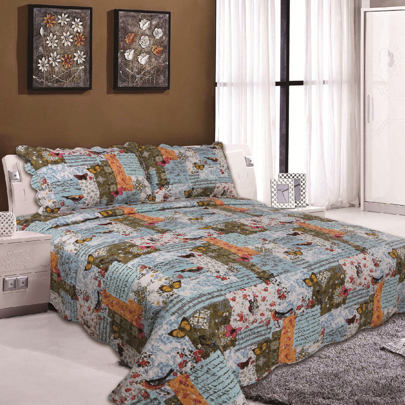 Swilley Polyester Patchwork Bedspread